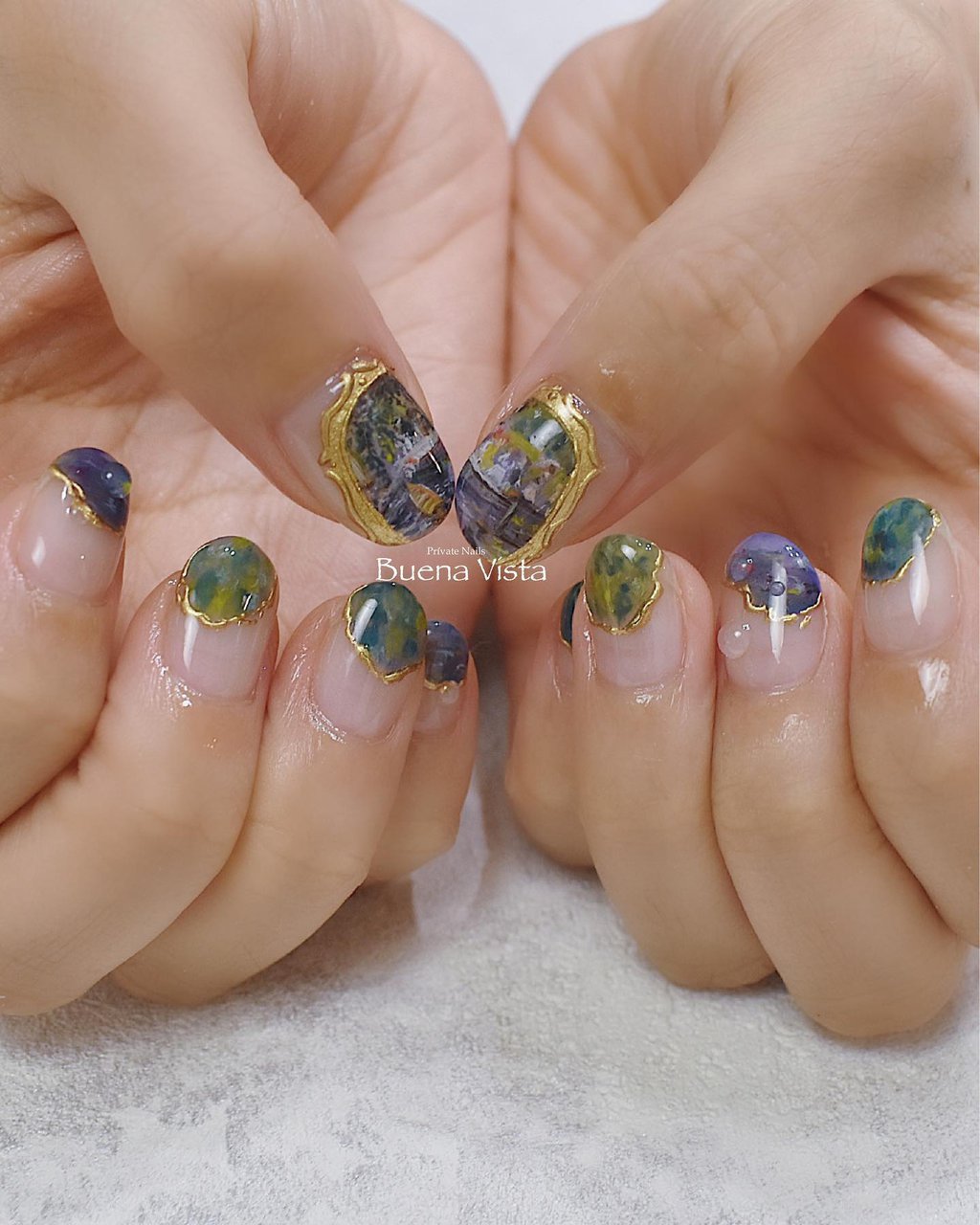 オールシーズン リゾート パーティー 女子会 ハンド Buena Vistaのネイルデザイン No ネイルブック