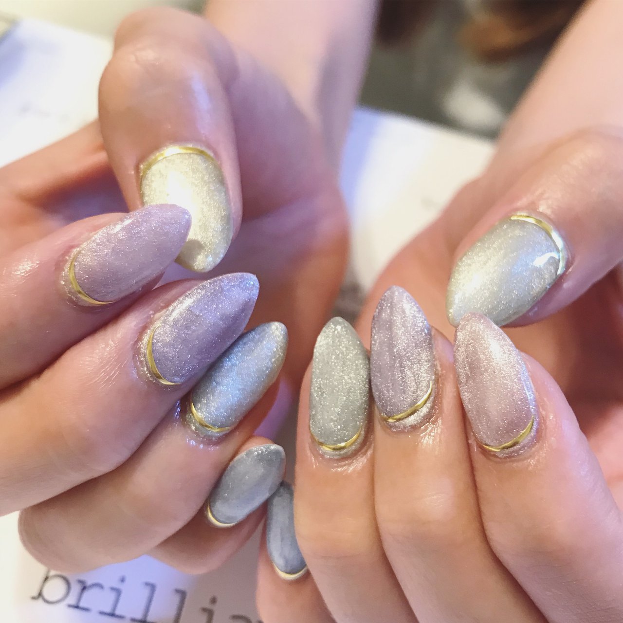 春 夏 ハンド マグネット パステル Brilliantnailのネイルデザイン No ネイルブック