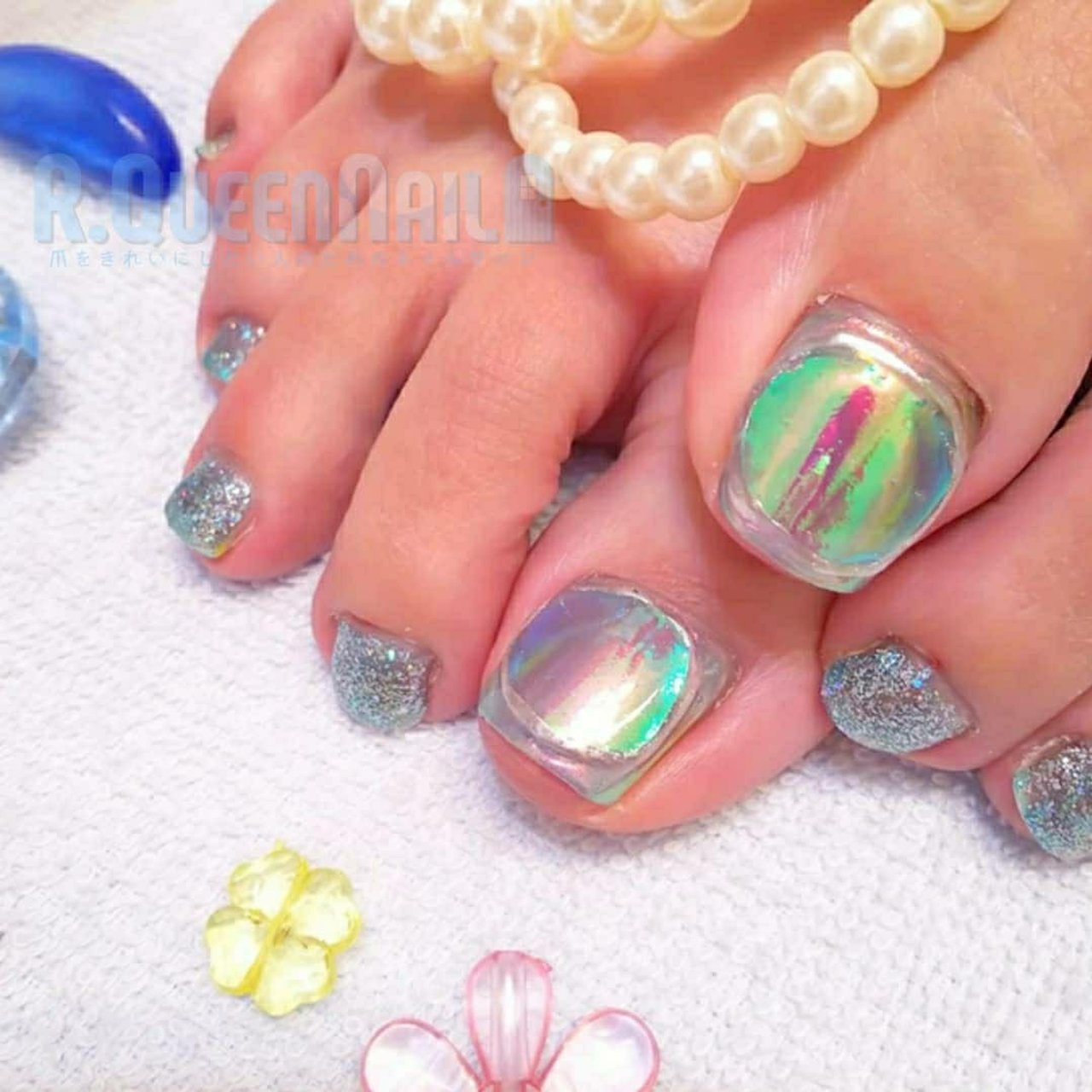 夏 海 リゾート 浴衣 フット 今村しほり 千葉 R Queennailのネイルデザイン No ネイルブック