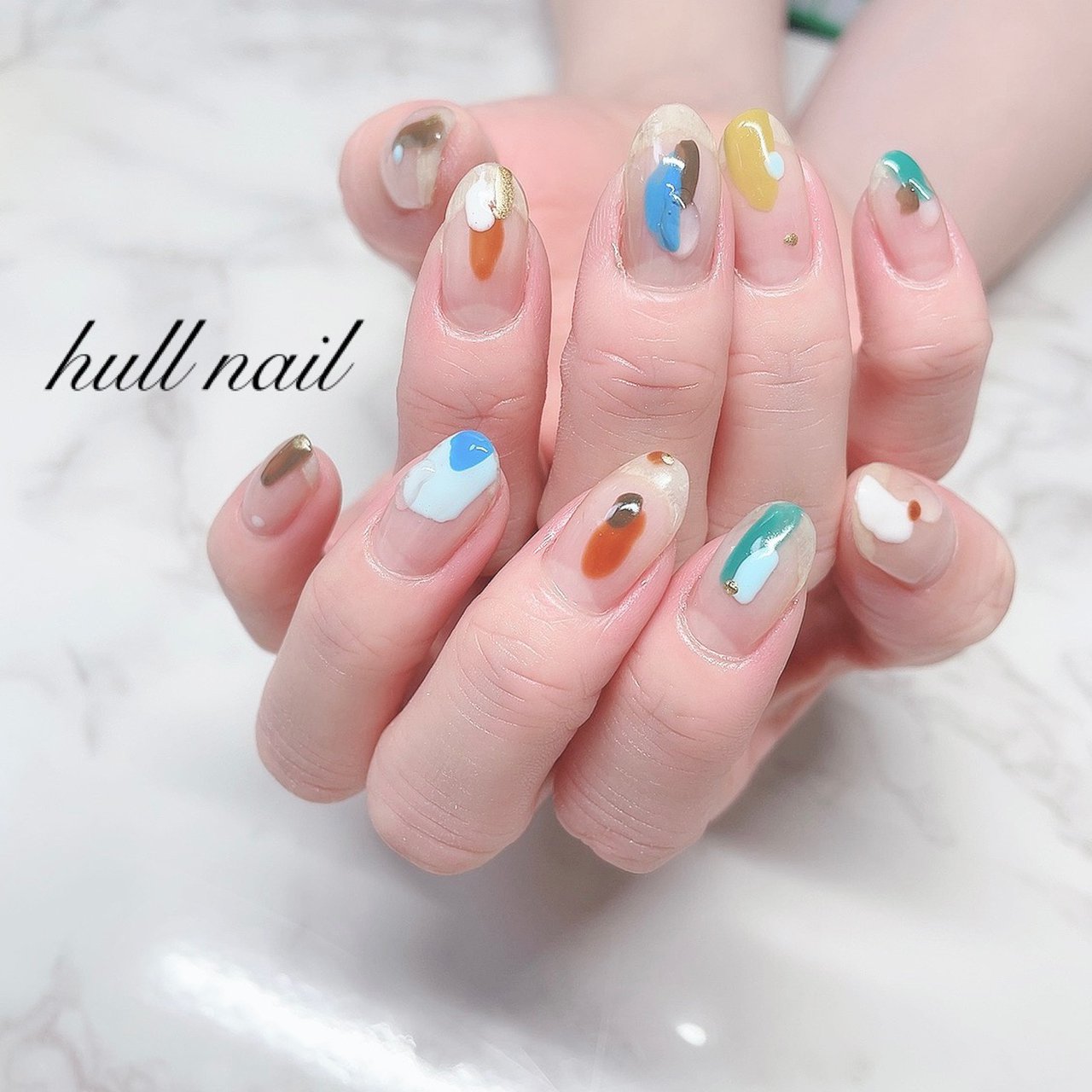 春 夏 ハンド シンプル カラフル Hull Nailのネイルデザイン No ネイルブック