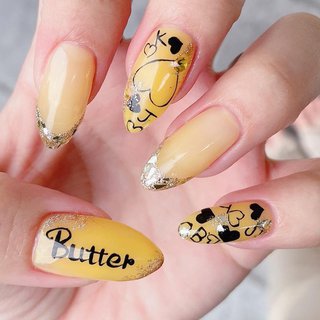 ブラック 黒 バンタンネイルのネイルデザイン ネイルブック