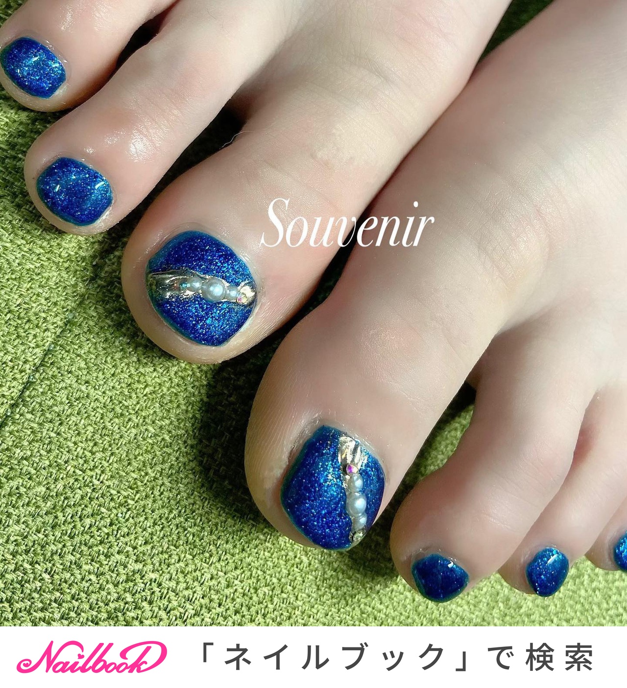 入学式 ネイビーのネイルデザイン ネイルブック