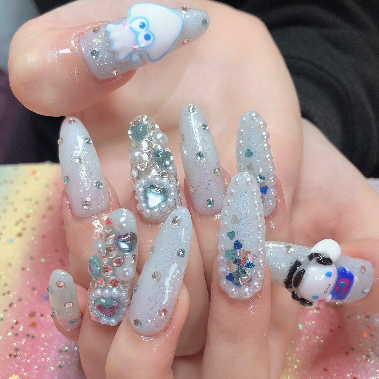 ネイルパーツ 全身 シナモン オールシーズン/成人式/ハロウィン/女子会/ハンド - bambi_bambiの