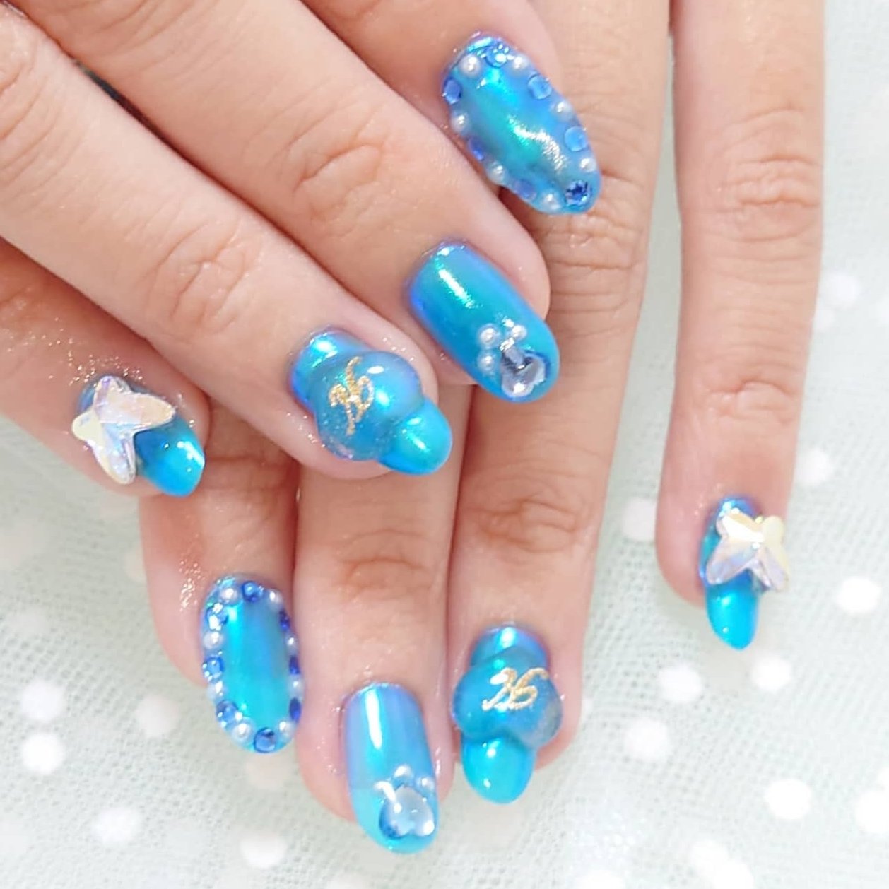 夏 ライブ 女子会 ハンド ワンカラー いろはねいる Asakiのネイルデザイン No ネイルブック