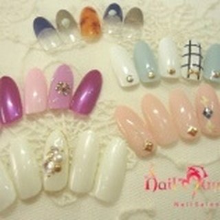 秋 ハンド カラフル ジェル ネイルチップ たまプラーザ駅前ネイルサロン Nailmuseum のネイルデザイン No 6371 ネイルブック