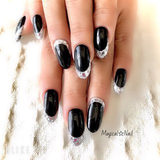 シルバー 銀 黒のネイルデザイン 6ページ目 ネイルブック