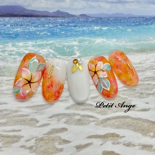 プルメリア トリプティックアート 120x90cm