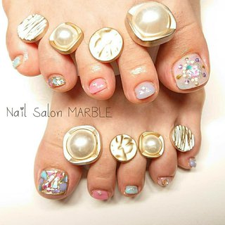 フット アリエルネイルのネイルデザイン ネイルブック