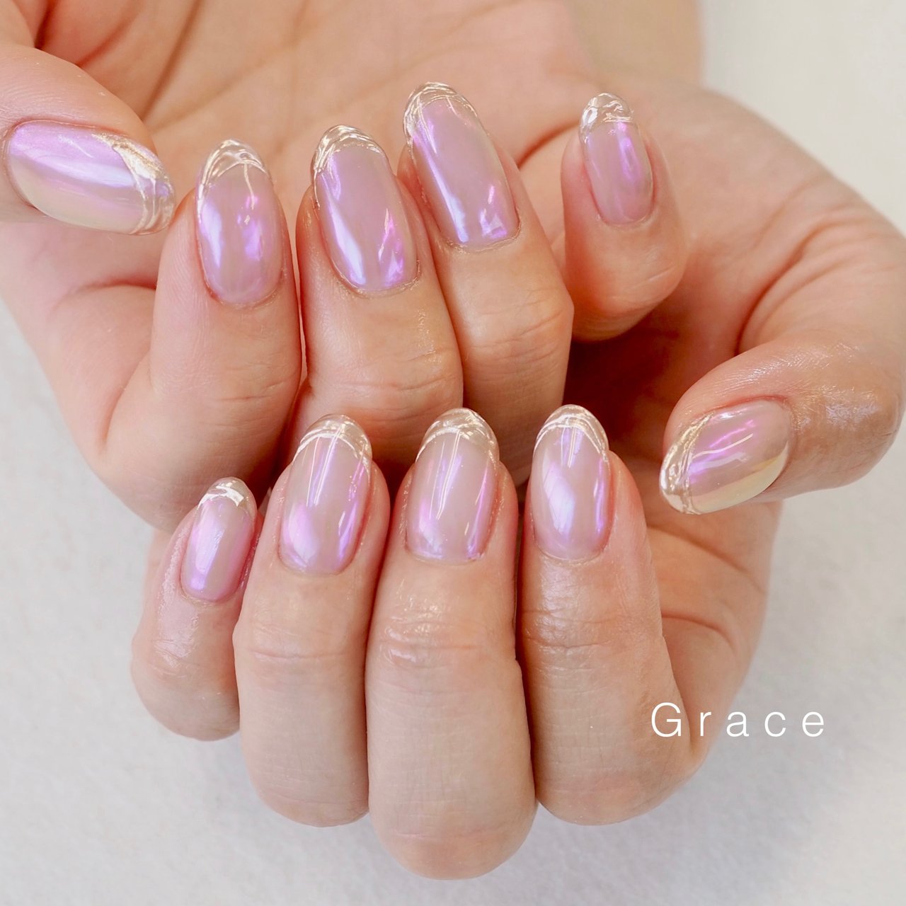 ハンド/フレンチ/変形フレンチ/オーロラ/ミラー - Miyabiのネイル