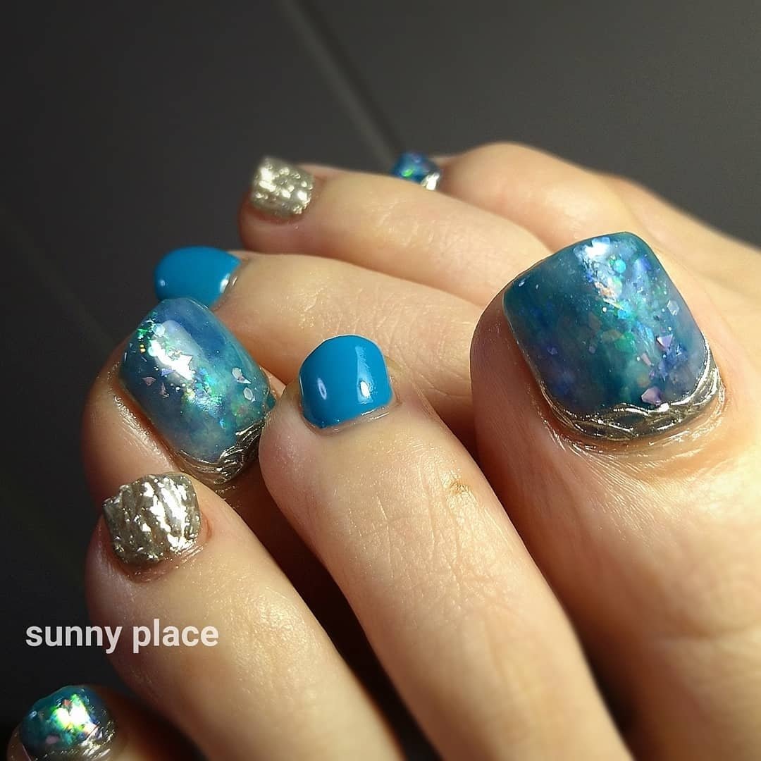 春 夏 リゾート フット ニュアンス 入間市 Sunnyplace Nailのネイルデザイン No ネイルブック