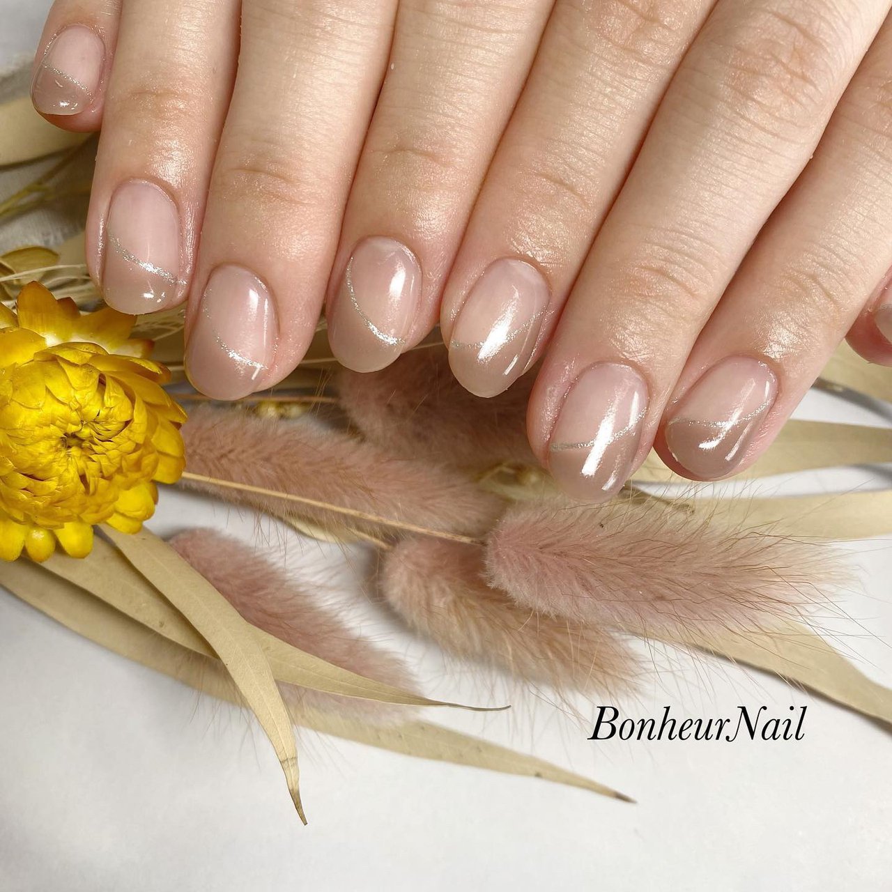 オールシーズン ハンド フレンチ ジェル お客様 Bonheurnailのネイルデザイン No ネイルブック