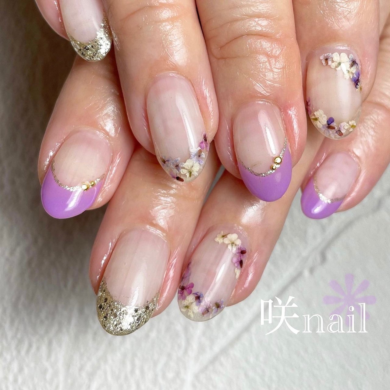 春 夏 オフィス デート ハンド 咲nail サキネイル のネイルデザイン No ネイルブック