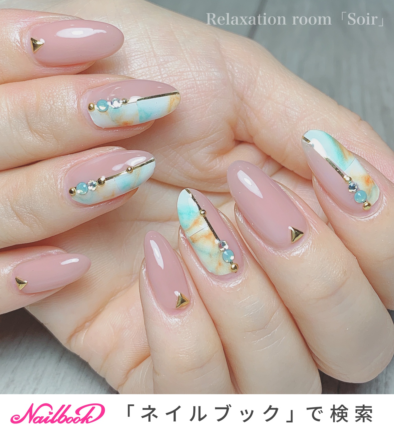 ワンカラー バイカラー セルフネイルのネイルデザイン ネイルブック