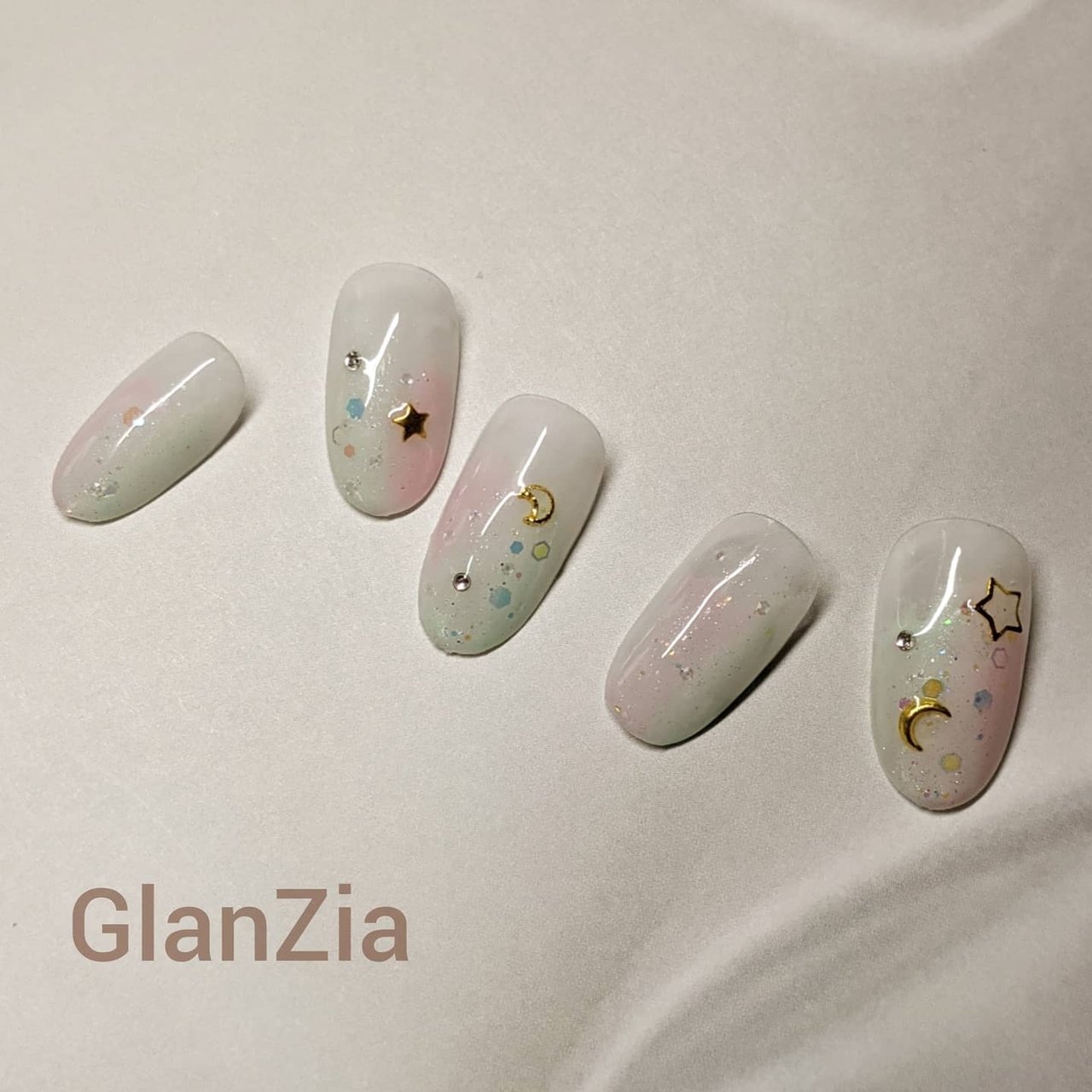 オールシーズン 七夕 オフィス パーティー ハンド Glanzia ｸﾞﾗﾝﾂｨｱ 南流山駅前6分nail Facialのネイル デザイン No ネイルブック