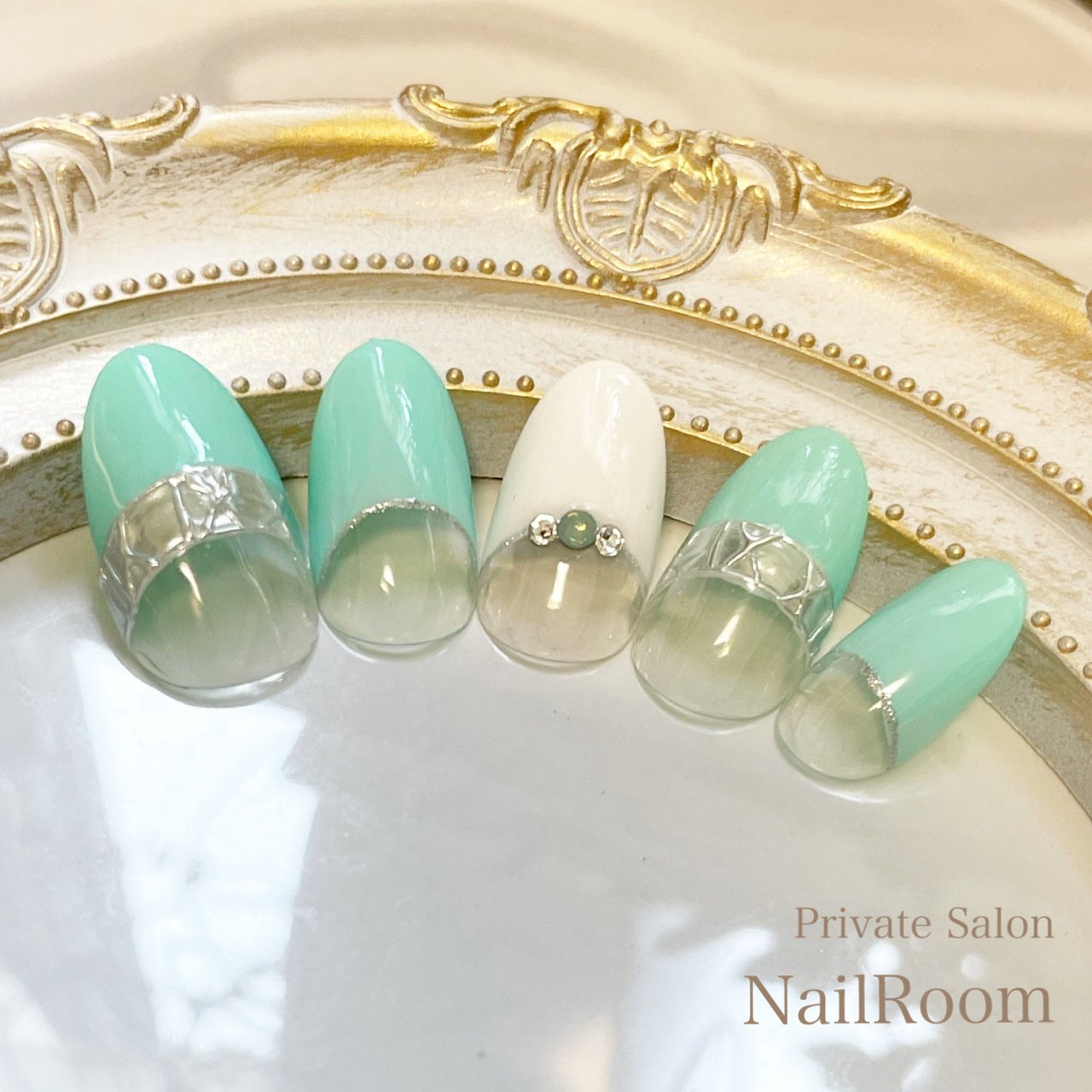 オールシーズン ブライダル パーティー ハンド フレンチ Nailroomのネイルデザイン No ネイルブック