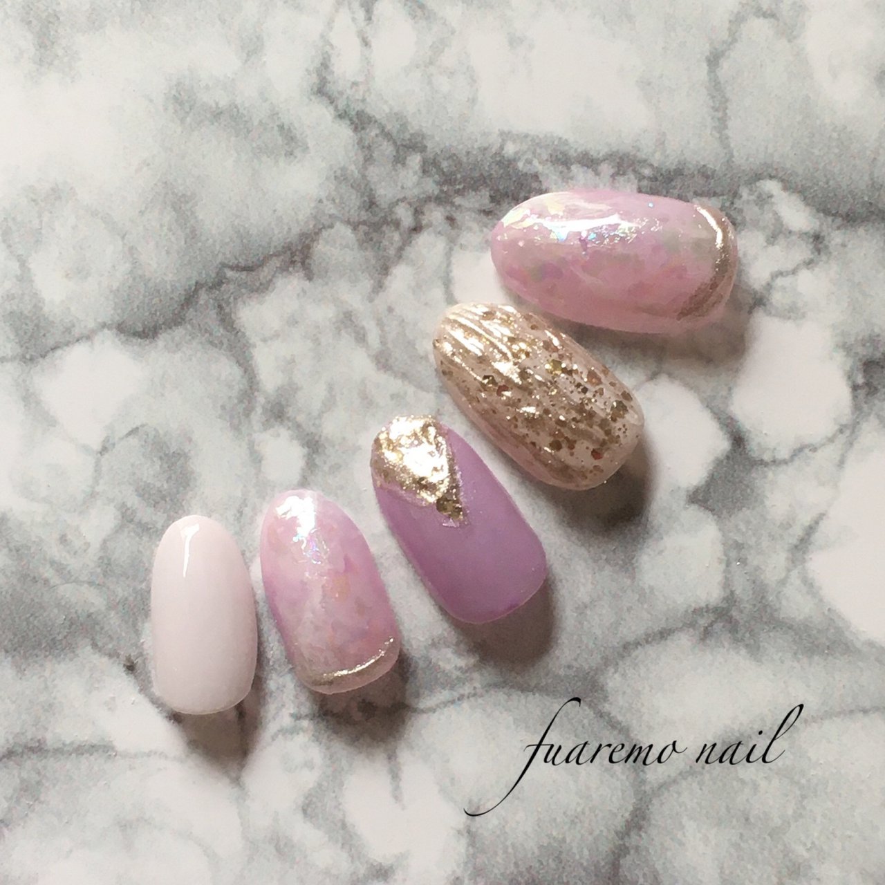 夏 オフィス ラメ ワンカラー ニュアンス ふあれもネイルのネイルデザイン No ネイルブック