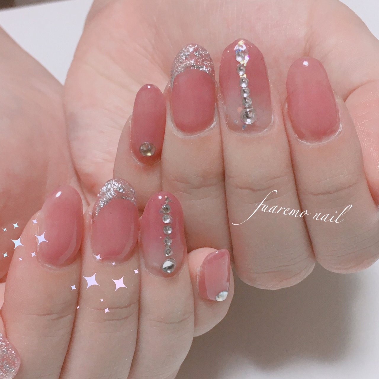 春 夏 オフィス ブライダル ハンド ふあれもネイルのネイルデザイン No ネイルブック