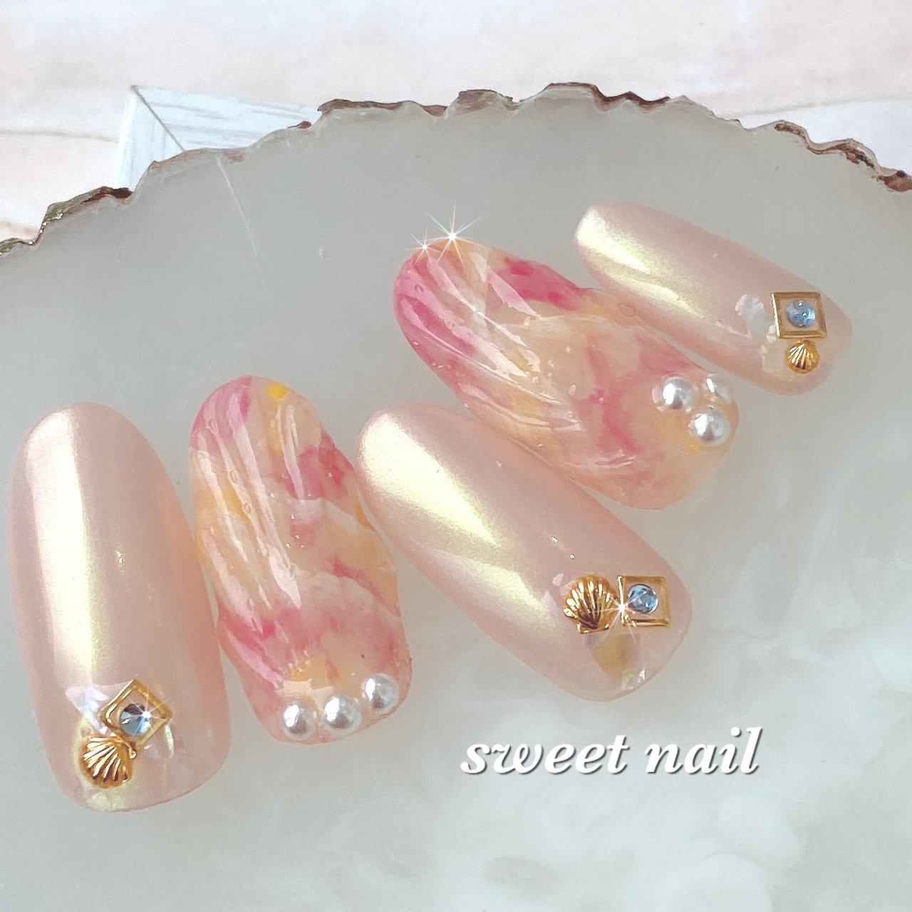 夏 海 リゾート Sweetネイル スクールのネイルデザイン No ネイルブック