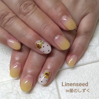 夏 ドット ブラウンのネイルデザイン ネイルブック