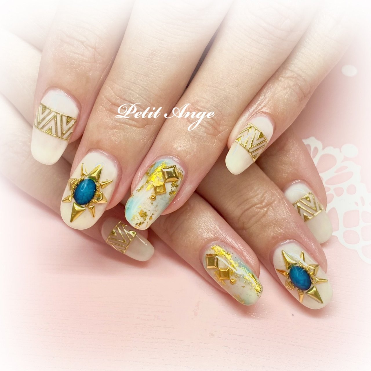 夏/海/リゾート/女子会/ハンド - Petit Angeのネイルデザイン[No  