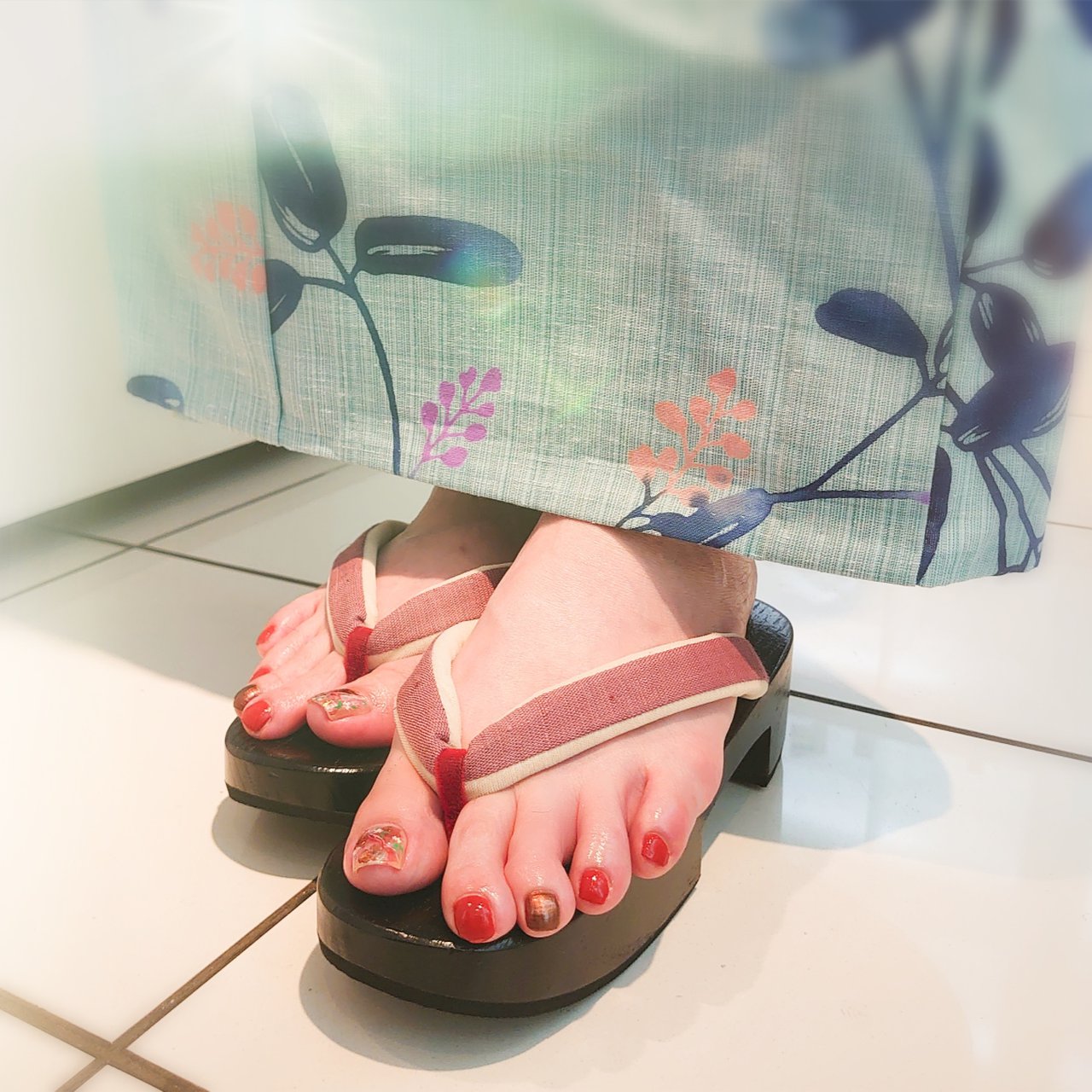 夏 七夕 リゾート 浴衣 フット Nailist Yukiのネイルデザイン No ネイルブック
