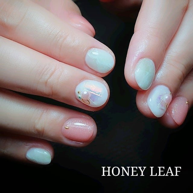 夏 旅行 海 リゾート ハンド Honey Leafのネイルデザイン No ネイルブック