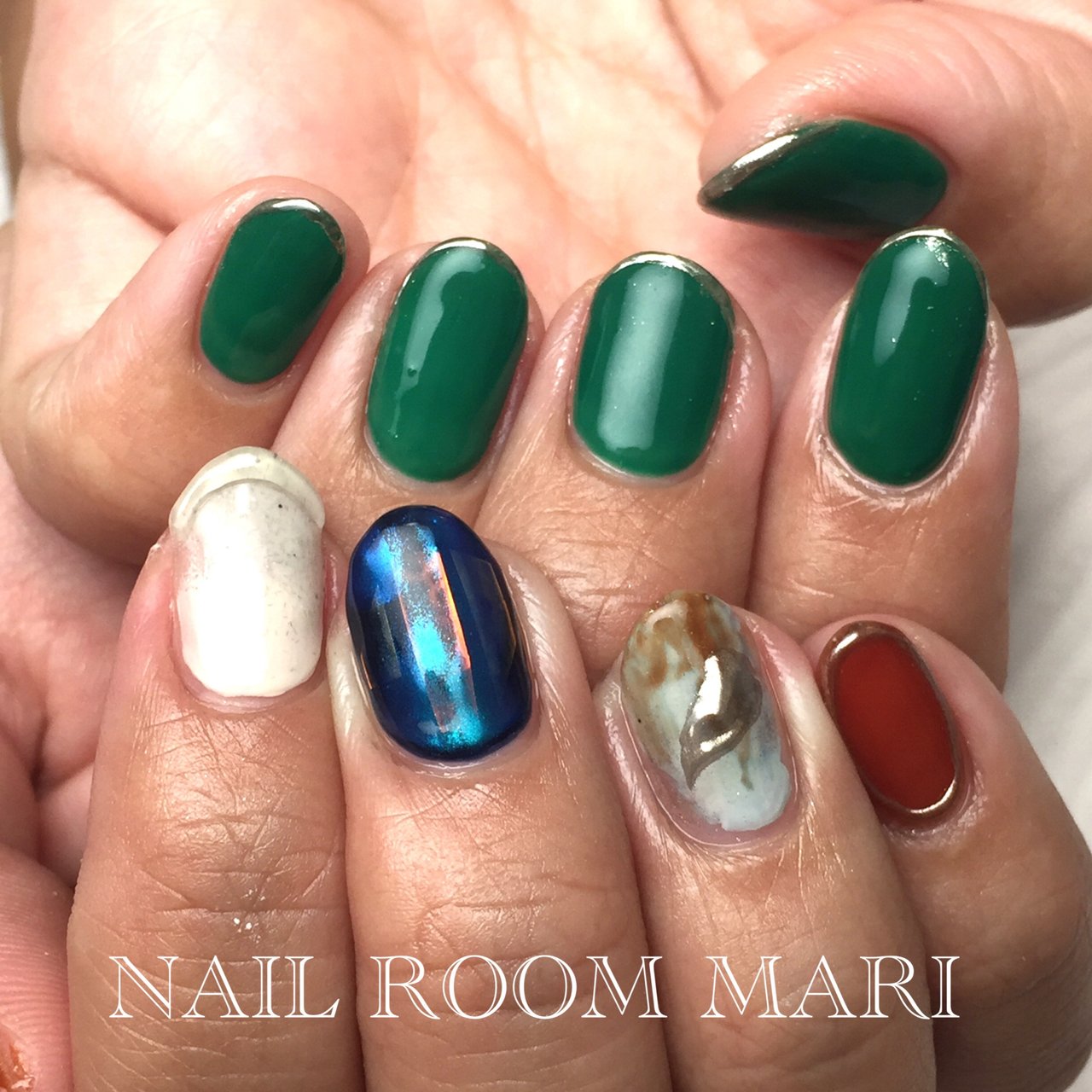 夏 オールシーズン 海 リゾート ハンド 大船 Nail Room Mari ネイルルームマリ のネイルデザイン No ネイル ブック