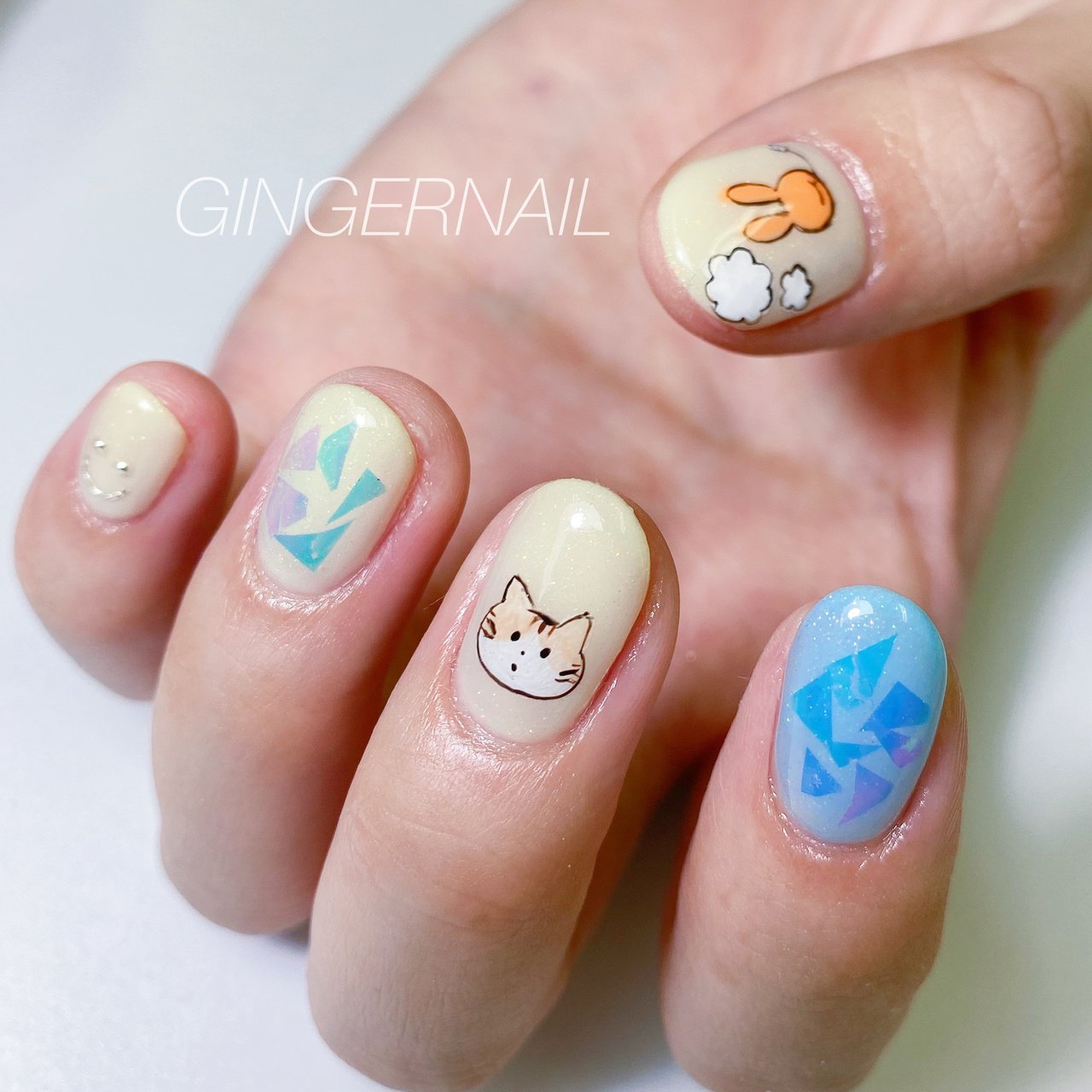 ライブ パーティー デート 女子会 ハンド Ginger Nail 代々木 ジンジャーネイルのネイルデザイン No ネイルブック