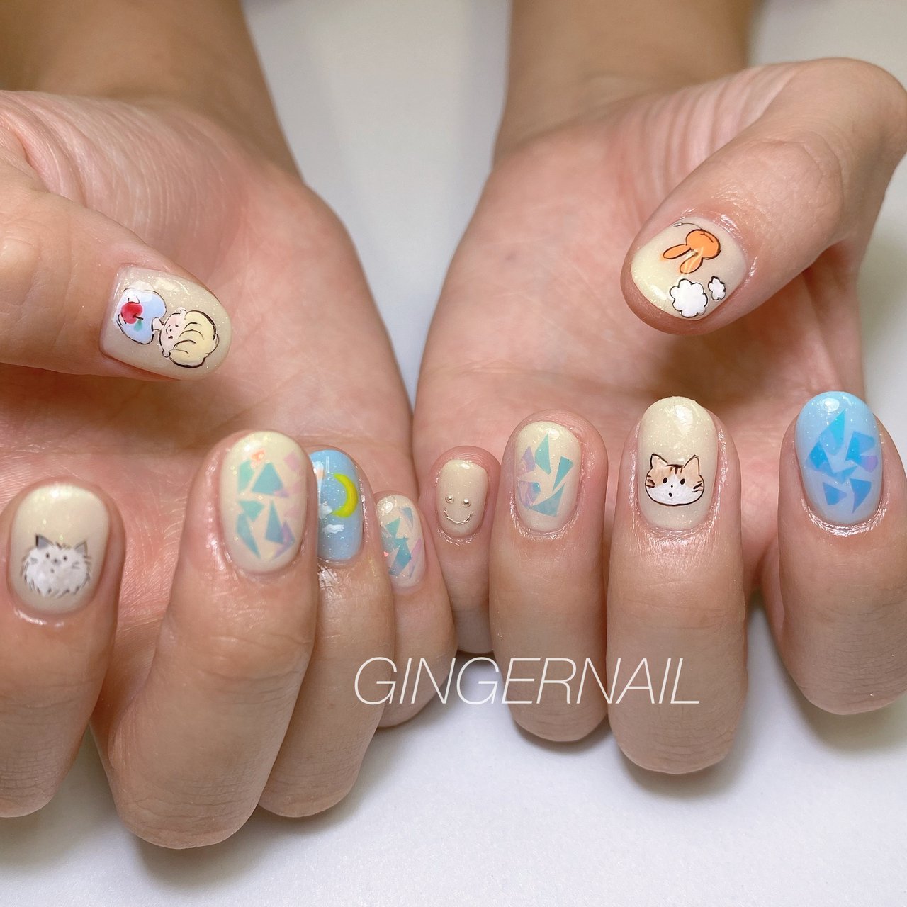 ライブ パーティー デート 女子会 ハンド Ginger Nail 代々木 ジンジャーネイルのネイルデザイン No ネイルブック