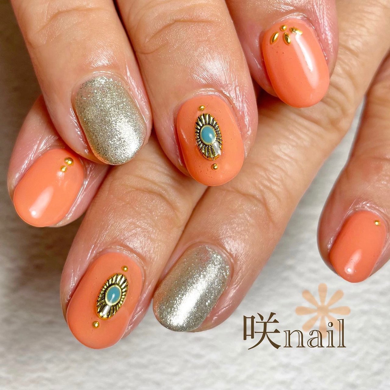 夏 海 リゾート 女子会 ハンド 咲nail サキネイル のネイルデザイン No ネイルブック