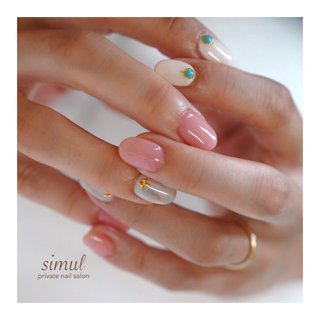 ターコイズストーンのネイルデザイン ネイルブック