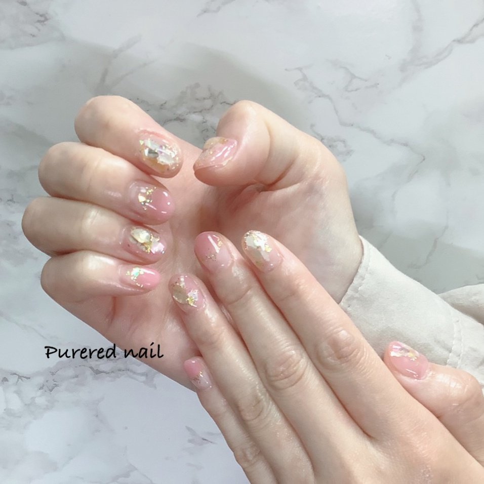 夏 ハンド シェル ショート ピンク 今内知津子のネイルデザイン No ネイルブック