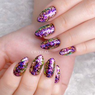 ブラック 黒 ギラギラのネイルデザイン ネイルブック