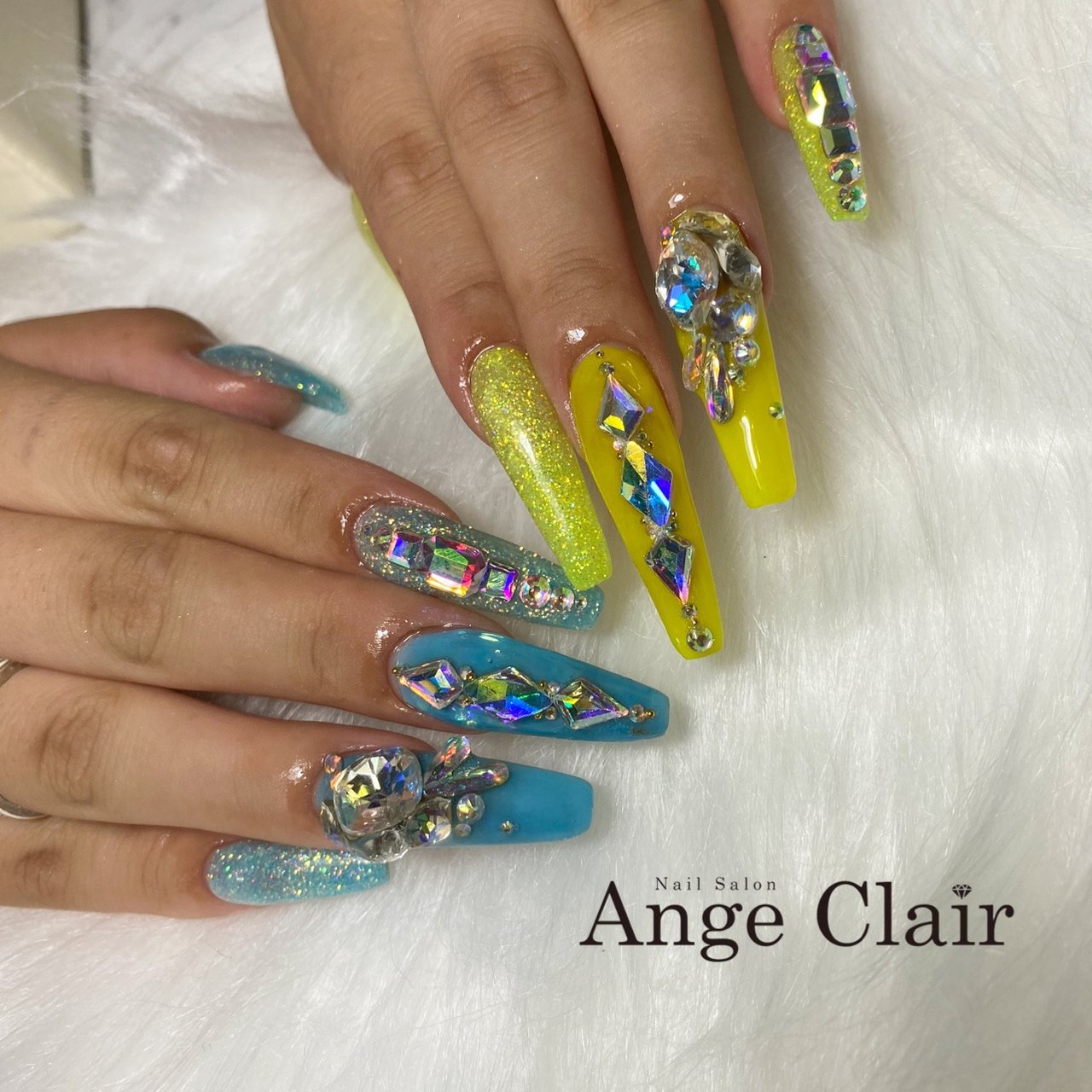 夏 海 リゾート 浴衣 ハンド Nailsalon Angeclair 伊藤亜美花のネイルデザイン No ネイルブック