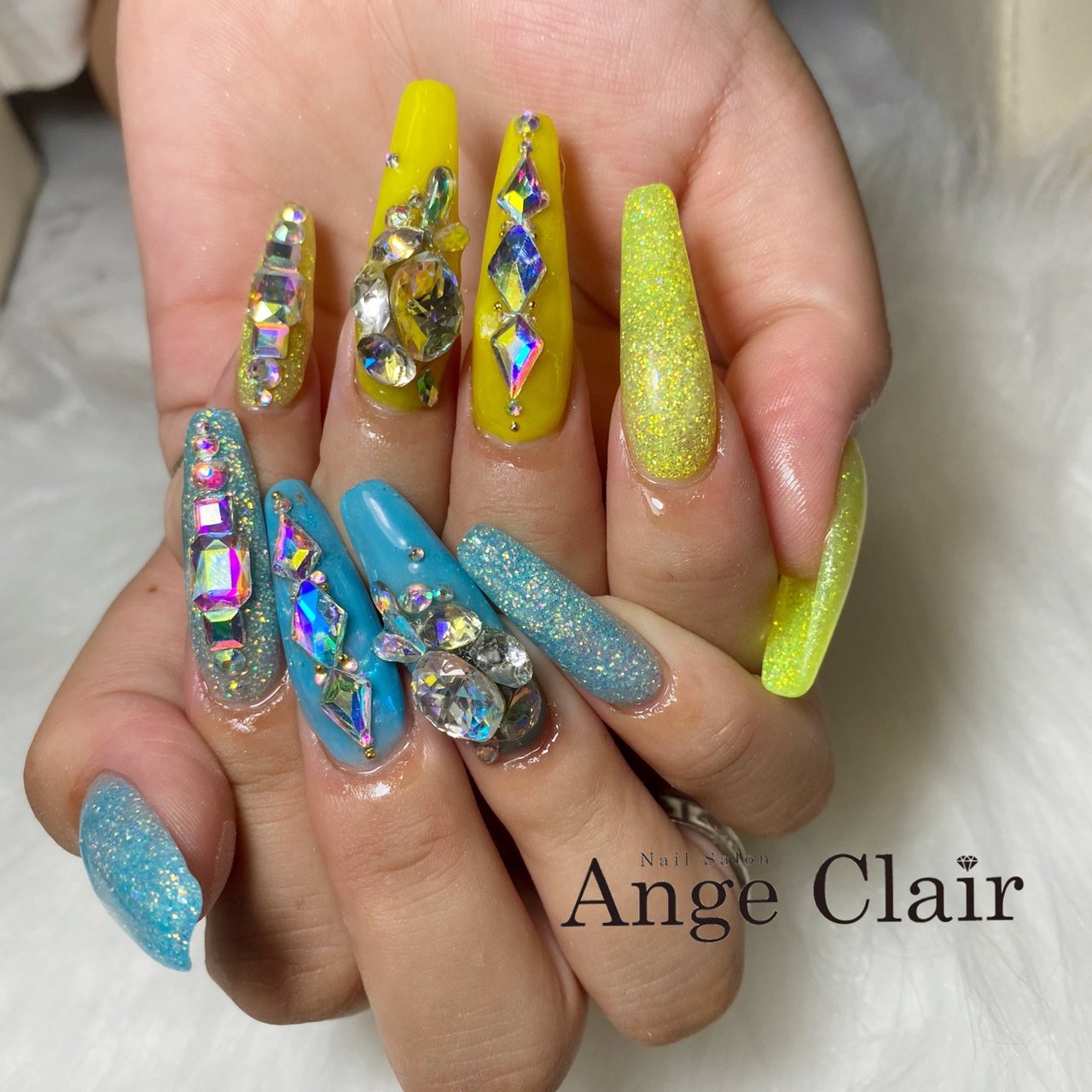夏 海 リゾート 浴衣 ハンド Nailsalon Angeclair 伊藤亜美花のネイルデザイン No ネイルブック
