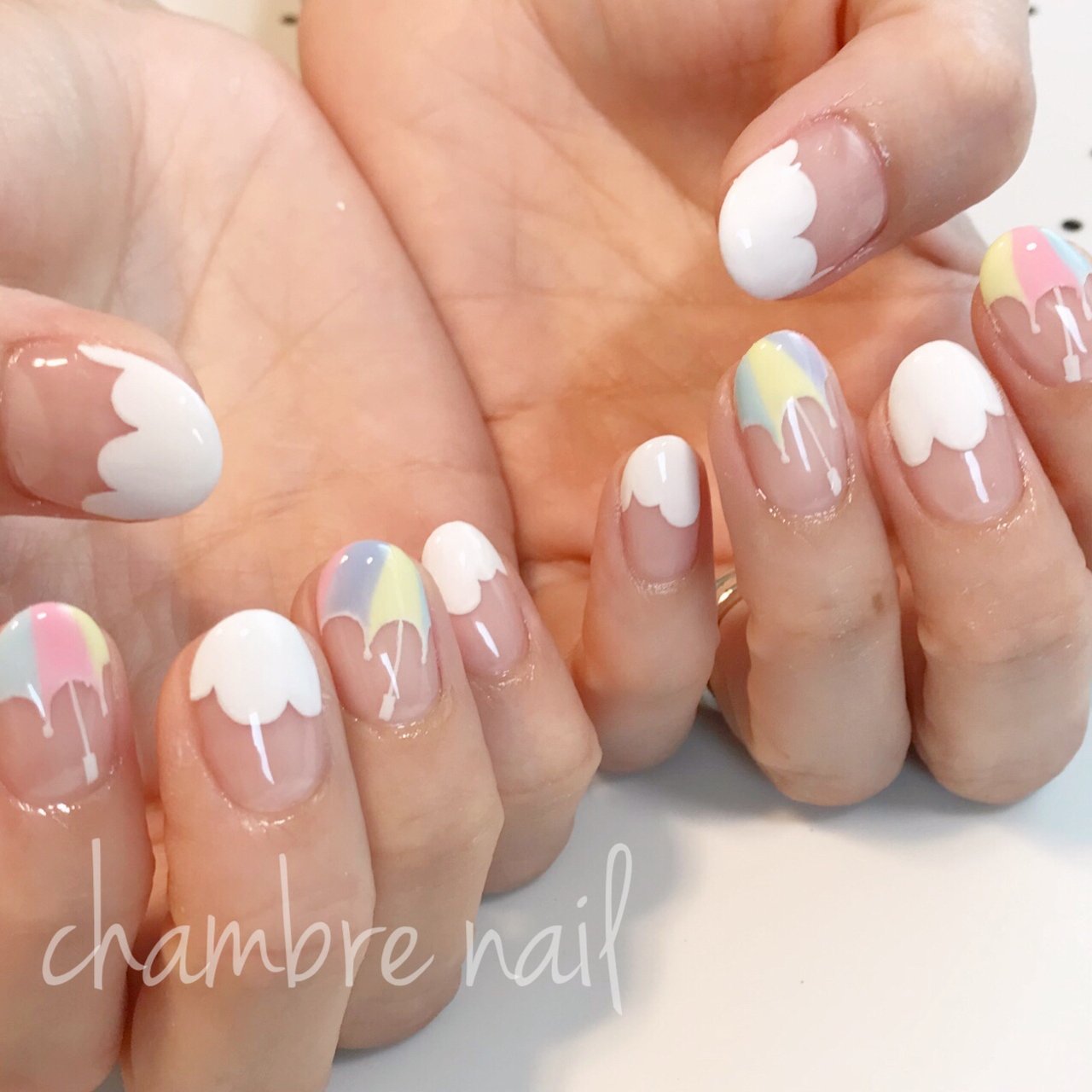 夏 梅雨 デート 女子会 ハンド Chambre Nailのネイルデザイン No ネイルブック