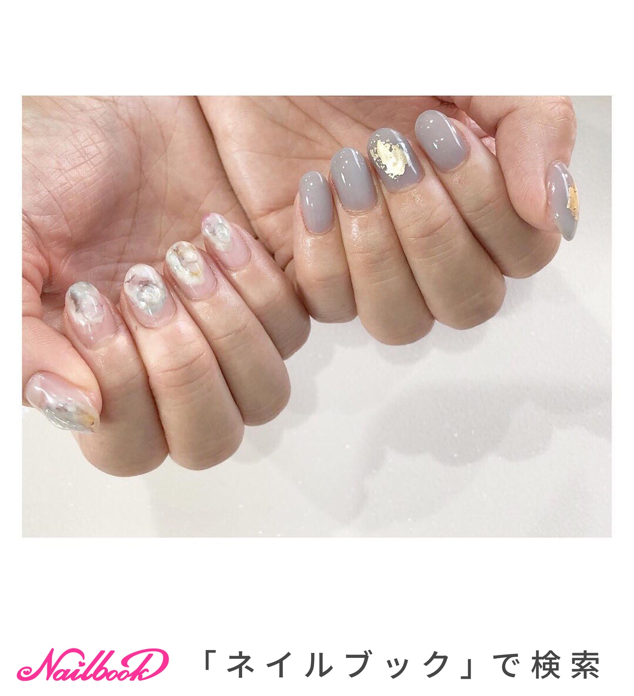 21年 新着順 水滴 マーブルのネイルデザイン ネイルブック