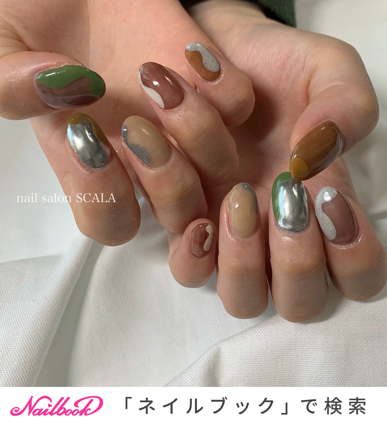 ニュアンス 個性的のネイルデザイン ネイルブック