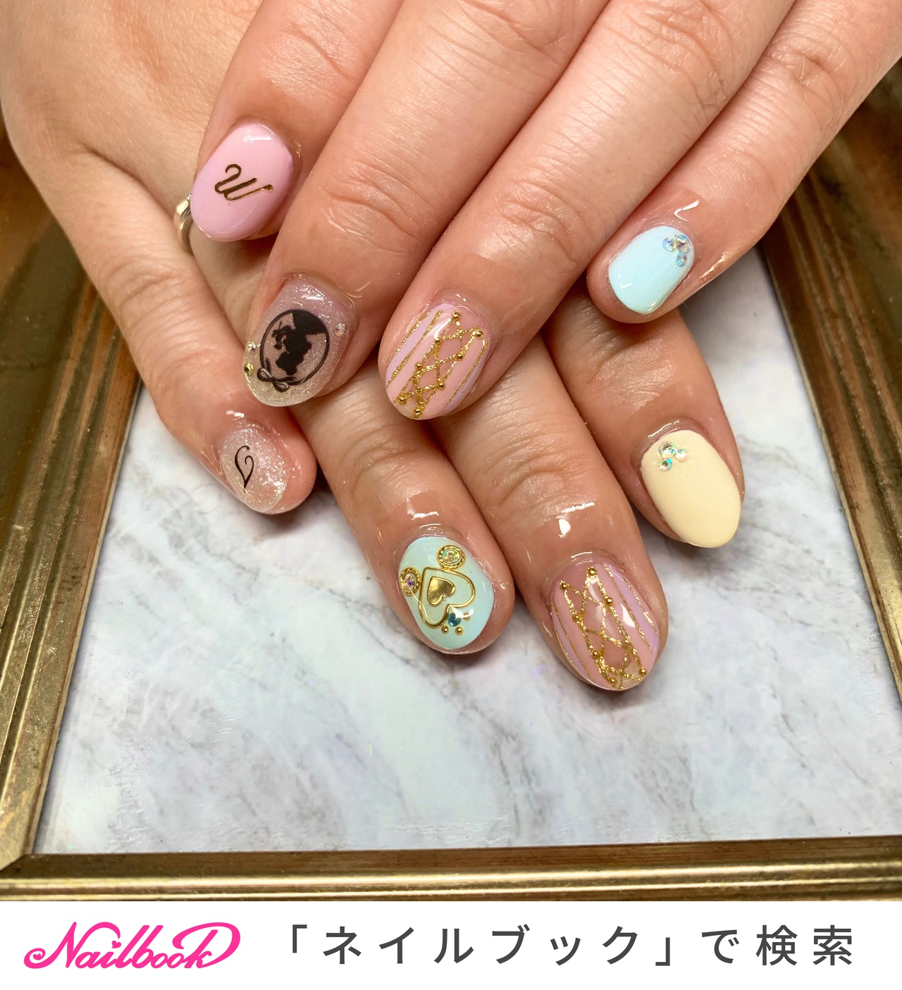 ディズニープリンセスのネイルデザイン ネイルブック