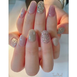 星 グレージュのネイルデザイン ネイルブック