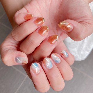 ムラ塗りネイルのネイルデザイン ネイルブック