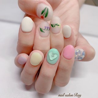 すずらんネイルのネイルデザイン ネイルブック