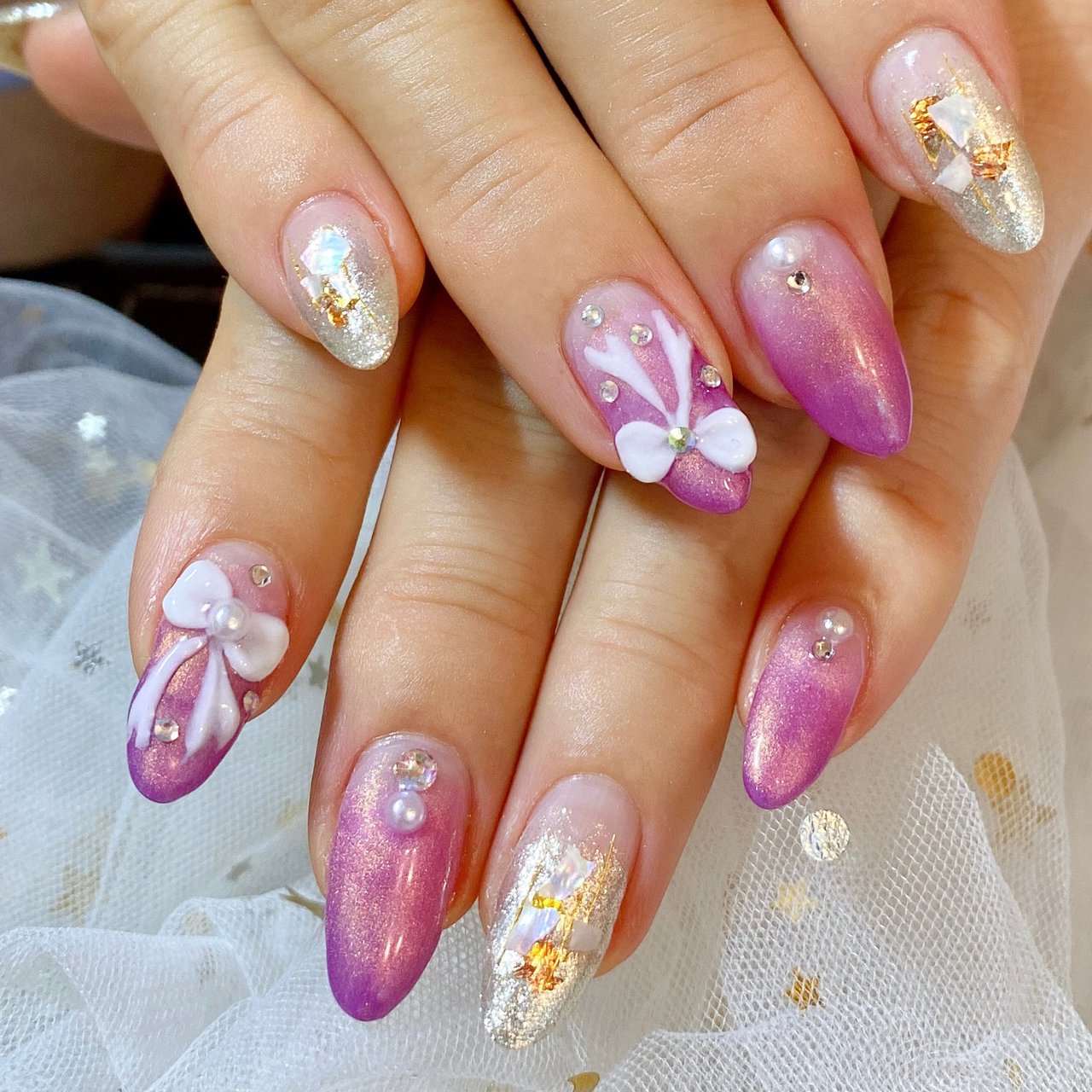 パープル ゴールド パンダ Nail 川崎のネイルデザイン No ネイルブック