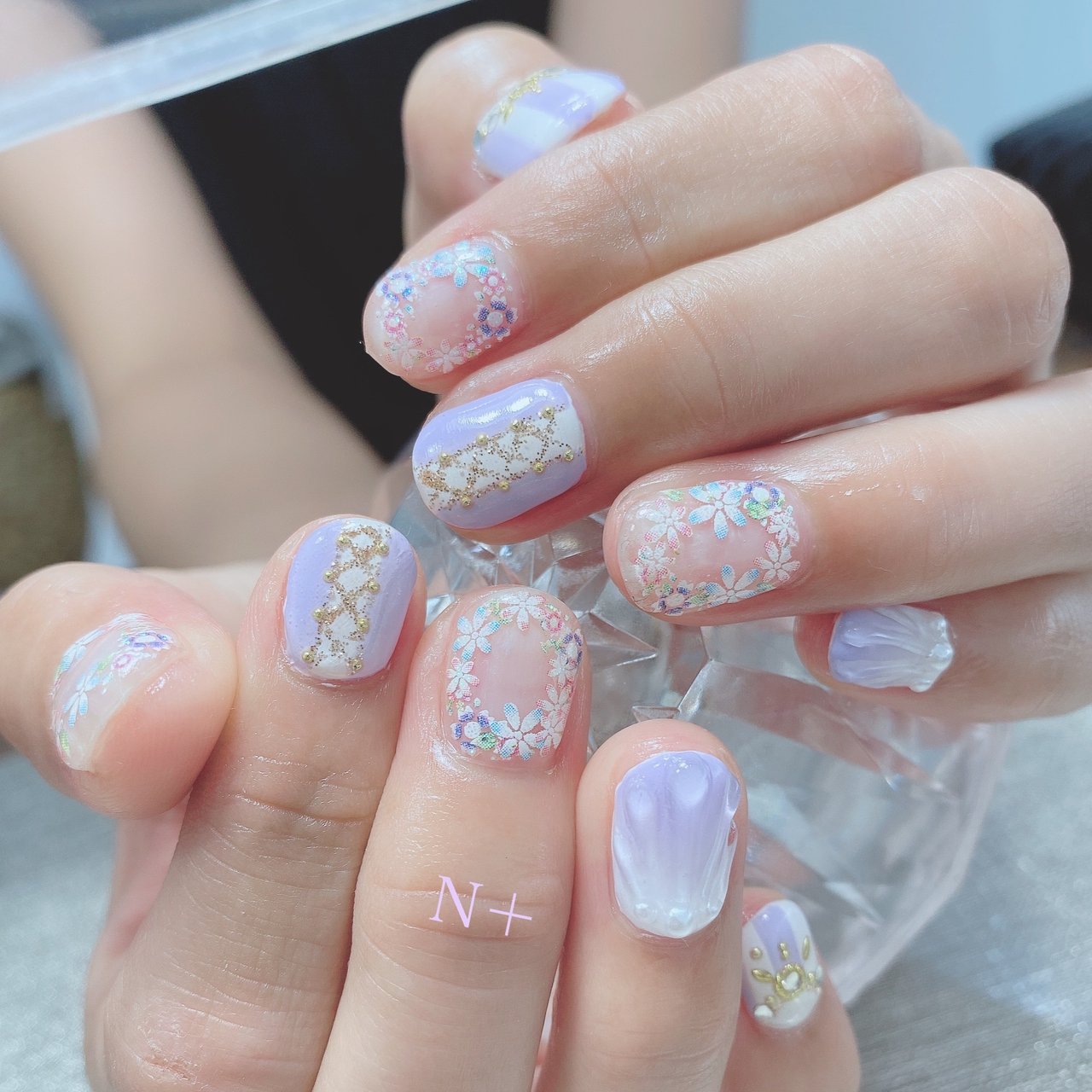 オールシーズン パーティー デート 女子会 ビジュー N エヌプラス Nail Salonのネイルデザイン No ネイルブック