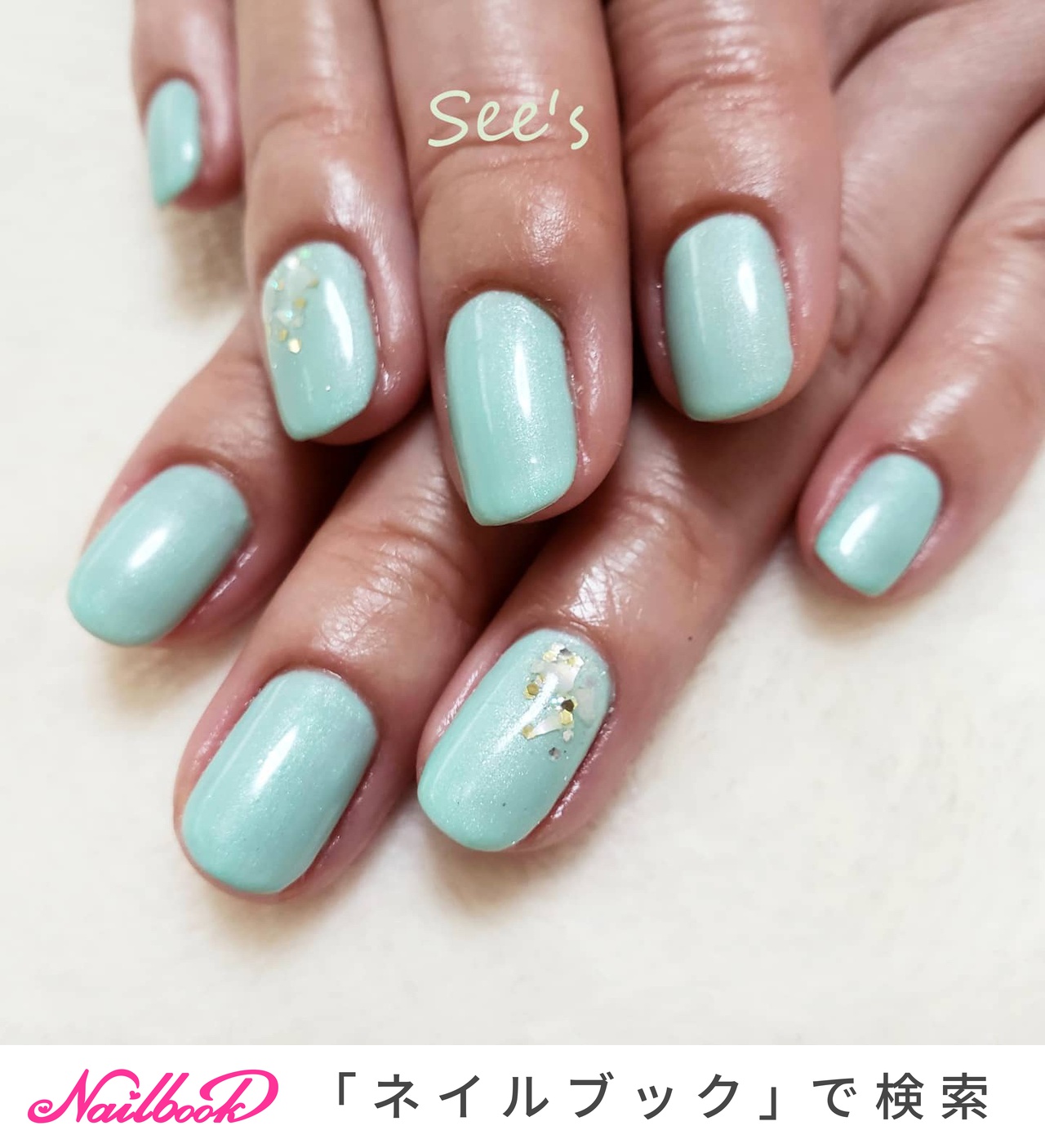 単色塗りのネイルデザイン ネイルブック
