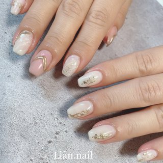 21年 新着順 ラメ 乳白色ネイルのネイルデザイン ネイルブック