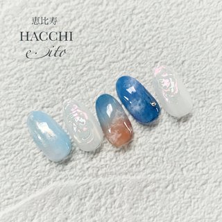 夕焼けネイルのネイルデザイン ネイルブック