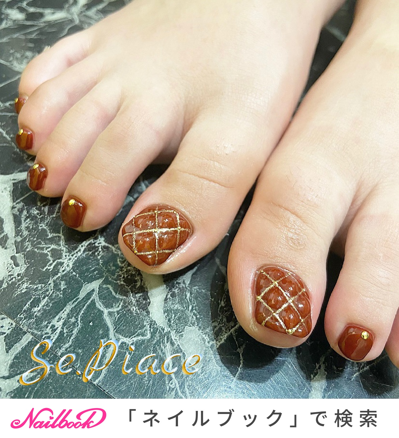 ボルドー かっこいいのネイルデザイン ネイルブック