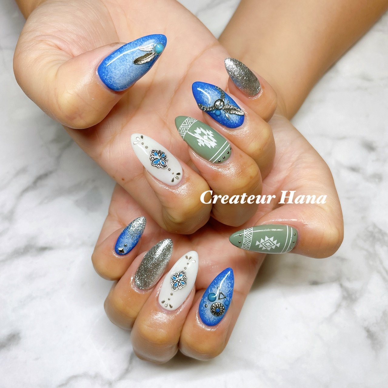 夏 オールシーズン 海 リゾート ハンド 福原有美のネイルデザイン No ネイルブック