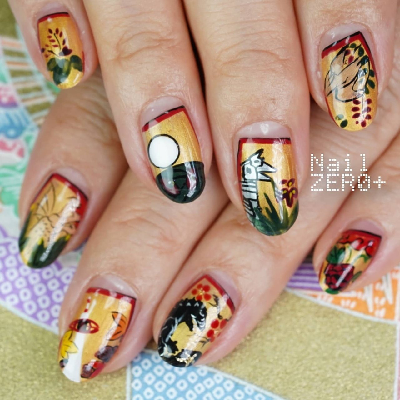 夏/旅行/女子会/ハンド/変形フレンチ - 塩見隼人 [池袋]ネイルゼロ